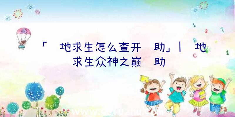 「绝地求生怎么查开辅助」|绝地求生众神之巅辅助